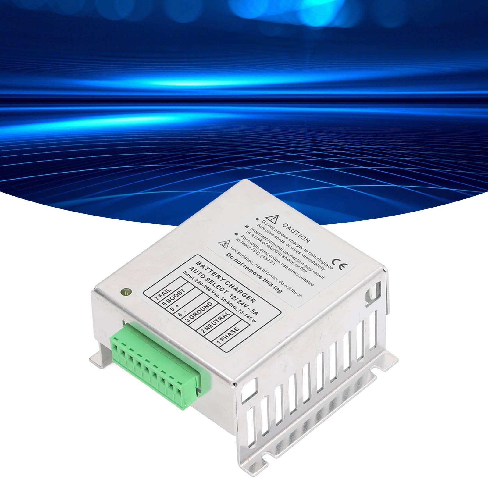 Caricabatteria per generatore 12 V 24 V DC Cambio Automatico 5 A Caricabatterie