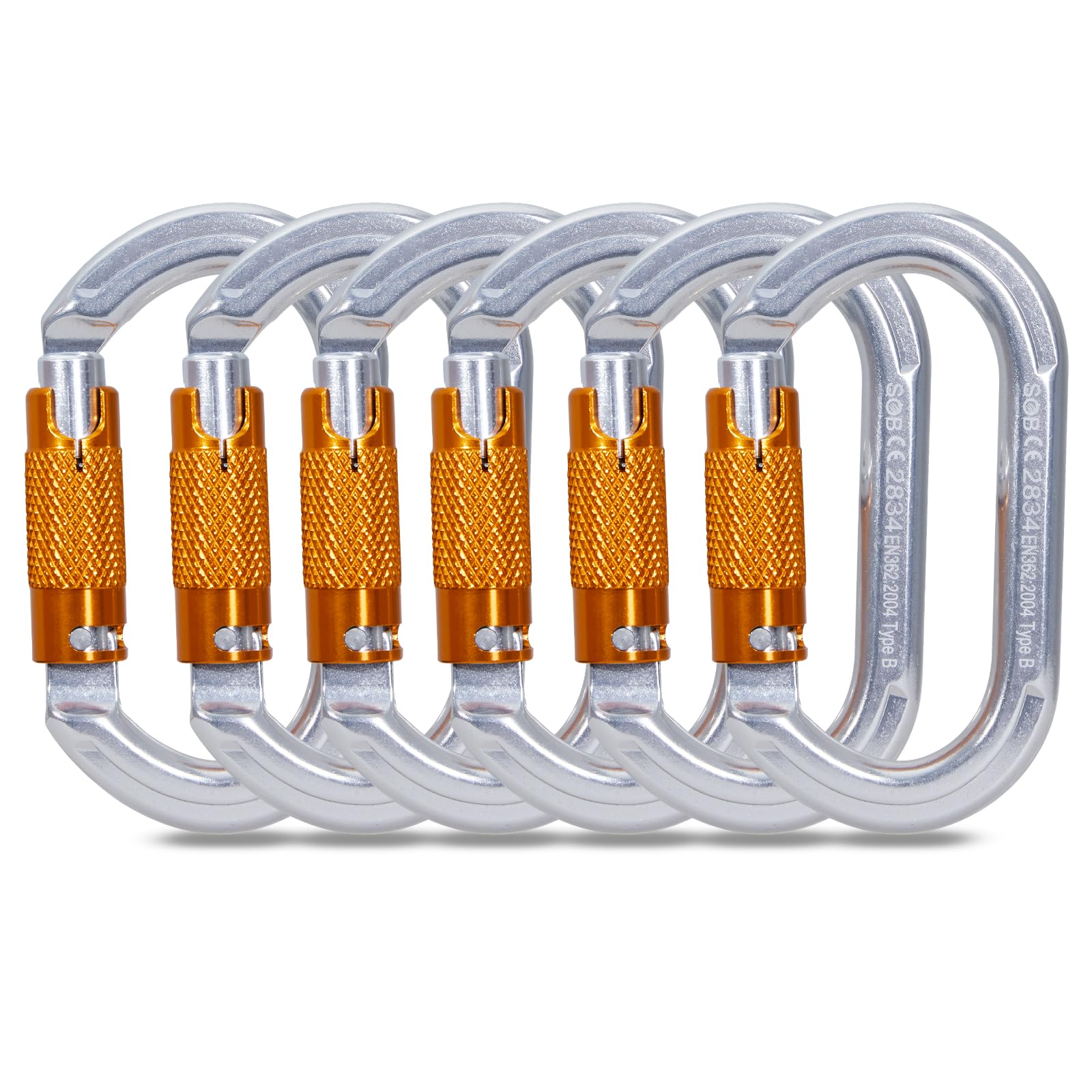 SOB Auto Locking Carabiner 6-Pack