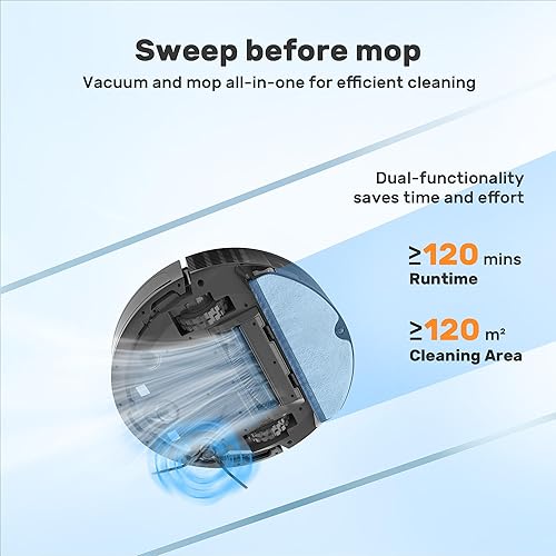 Miniatura 2 de SYSPERL Vcuums - Cepillo lateral derecho, 4 piezas de repuesto compatibles con Climee y Tropicoo