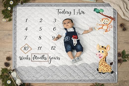 NEW COMERS(r) Milestone Blanket and - Tan