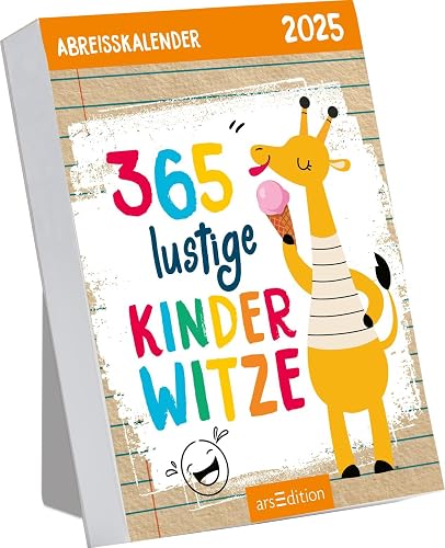Abreißkalender 365 lustige Kinderwitze 2025: Witziger Tagesabreißkalender zum Aufstellen oder Aufhängen