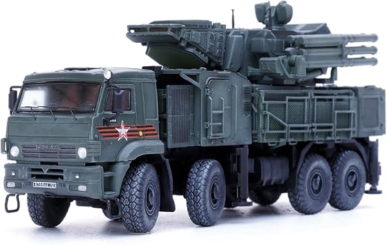 Motor city classics Panzerkampf | 172 Scale Model Collectible Military Diecast | Pantsir-S1 Air Defense System Victory Day Parade | Model 12214PB