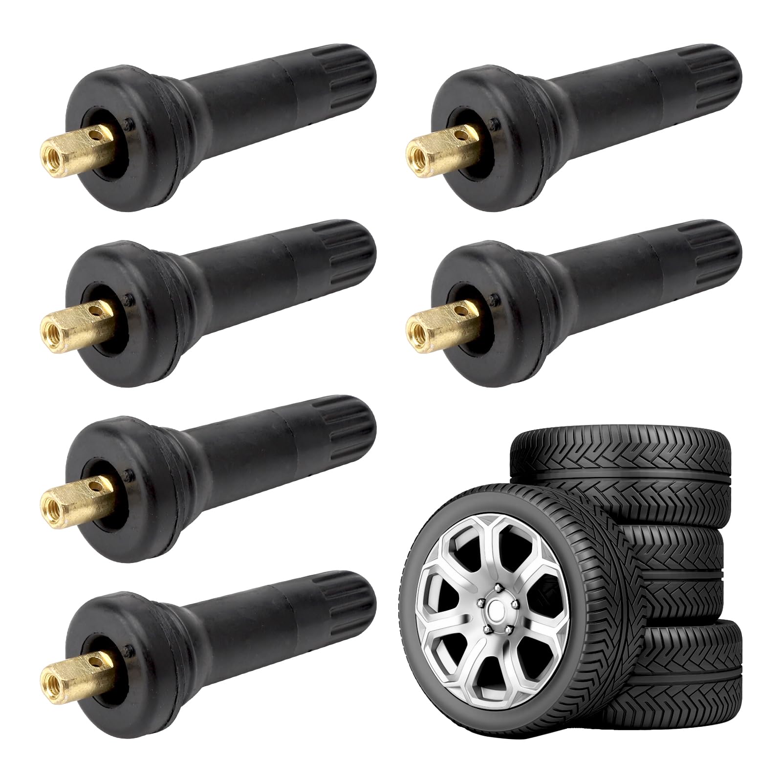 Valvole Sensore Pressione Pneumatici - Set 6 Pezzi, Per Auto TPMS - Foto 10
