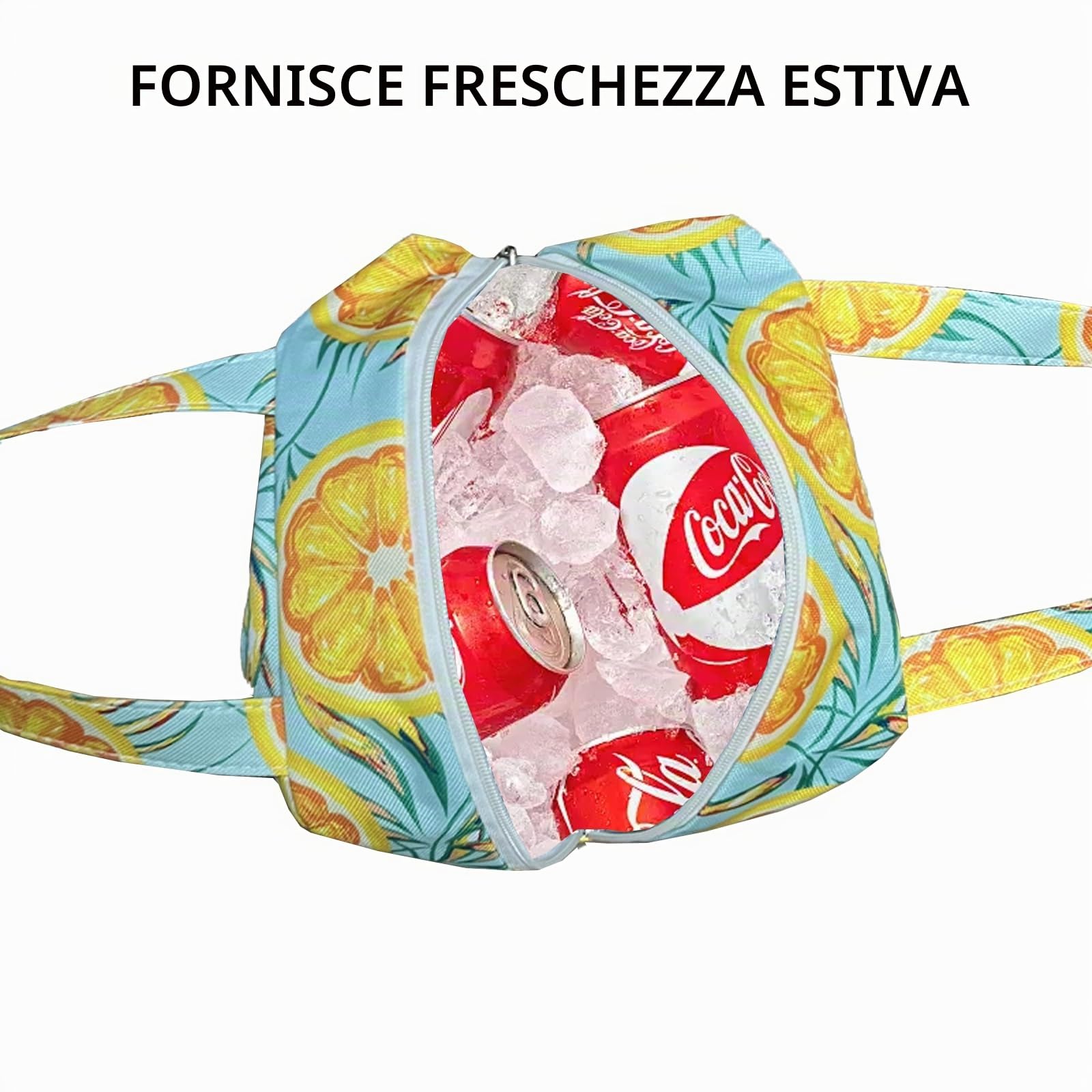 Borsa Spiaggia XXL 50L Arancione Donna Grande Impermeabile Pieghevole Termica con Cerniera