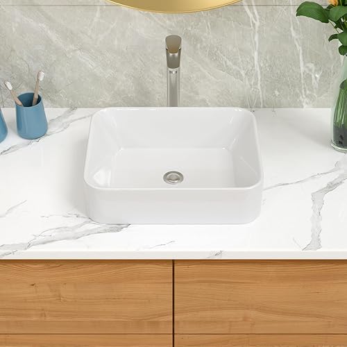 Miniatura 30 de Ordear - Lavabo de baño color blanco, para encimera.