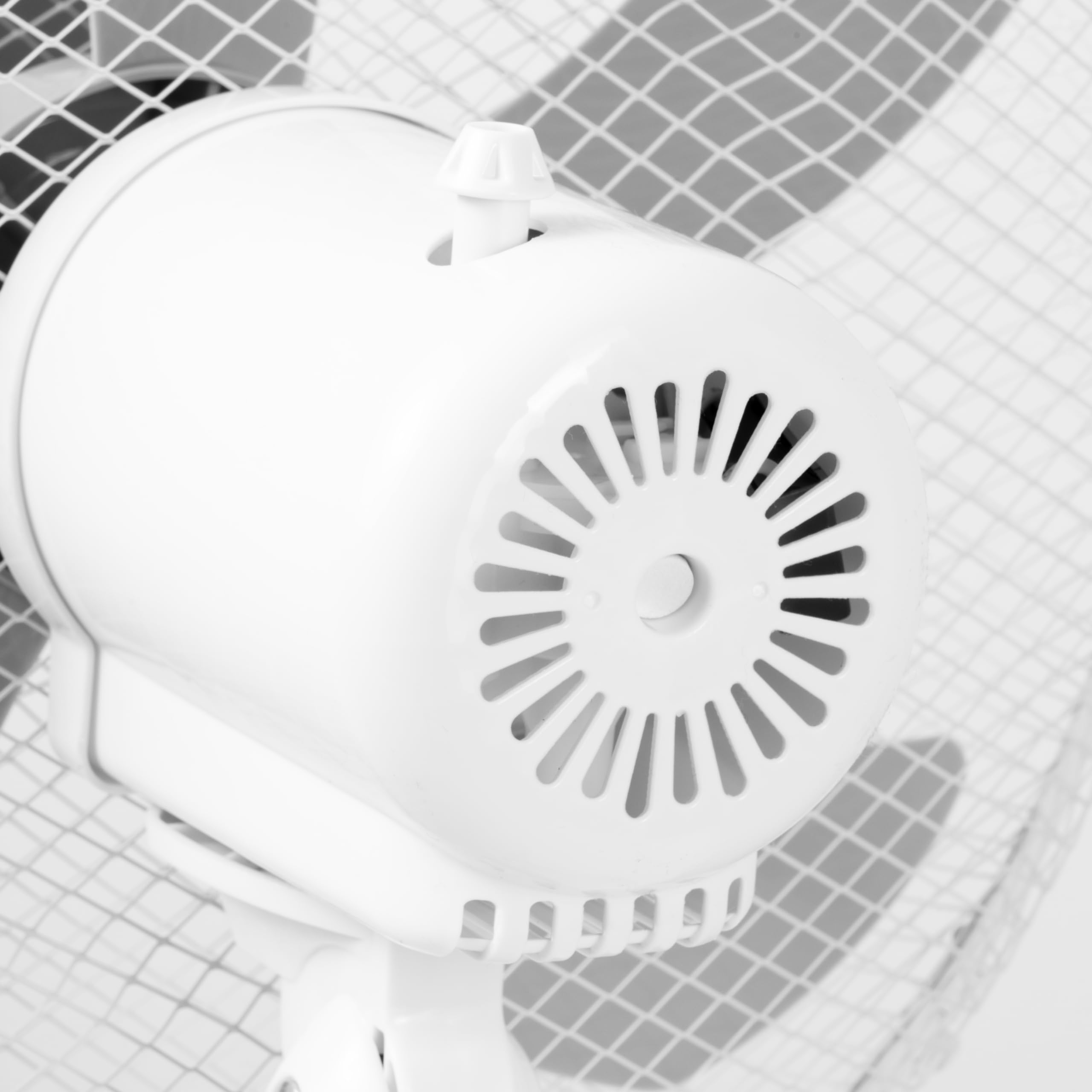 Grunkel Ventilador de Pie FAN-165 de 50W- 16" 40cm de diametro con 3 Velocidades y 5 aspas, Altura Regulable hasta 118cm. Cabezal inclinable, oscilación 90° y cable de 1,4m - 50W (Blanco)