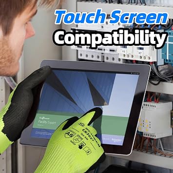 Schwer 2 Pairs Cut Resistant Gloves ANSI A6/A7 (Send Randomly) Cut Proof Work Glove CR3027, Touchscreen Working Gloves for Men and Women Used for Woodworking, Glass Cutting, Warehouse, Construction, S