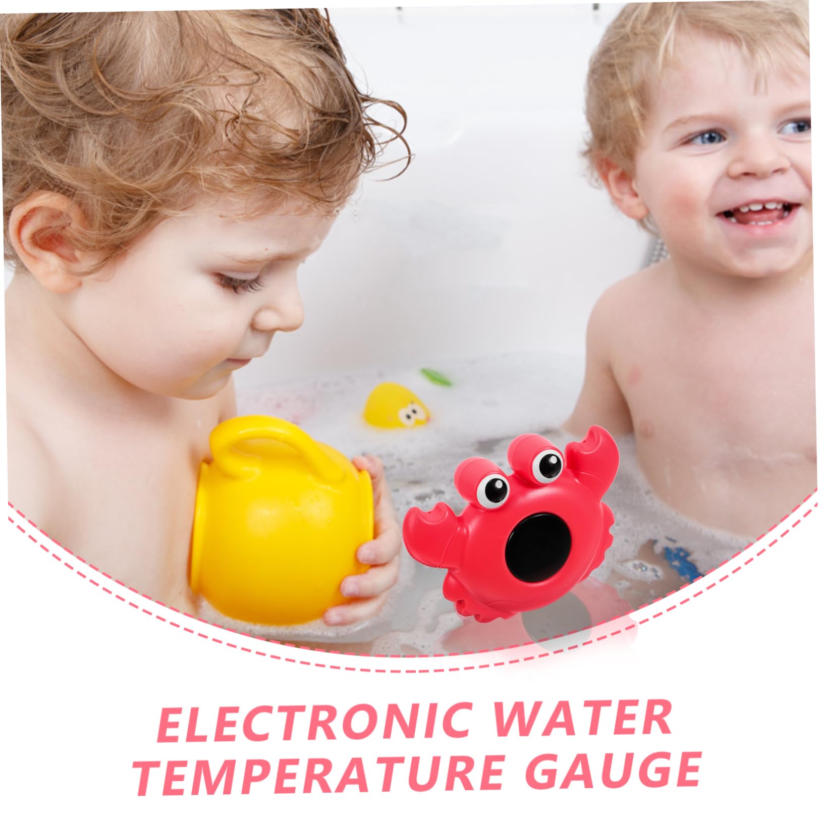 VICASKY 4piezas Digital Para Baño De Bebés Diseño De Animal De Agua Para Bañera Seguro y Resistente Para Nuevos Nacidos y Medidor De Temperatura Para Piscina y Baño Material De