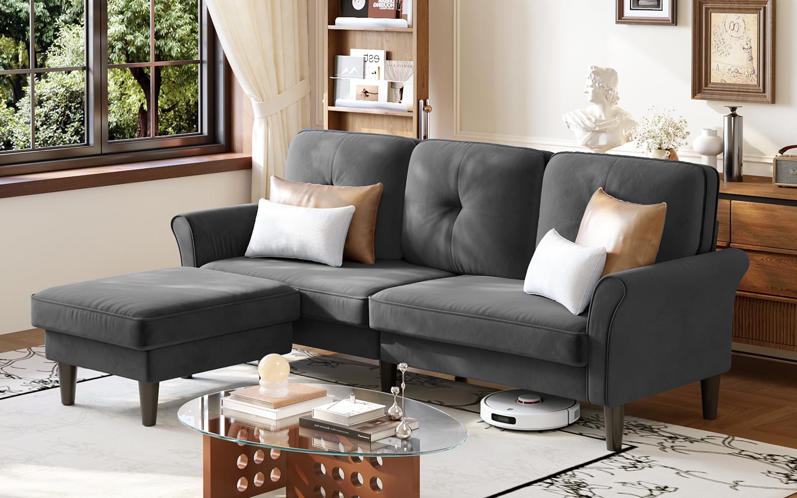 Welzona 83 Velvet Sectional
