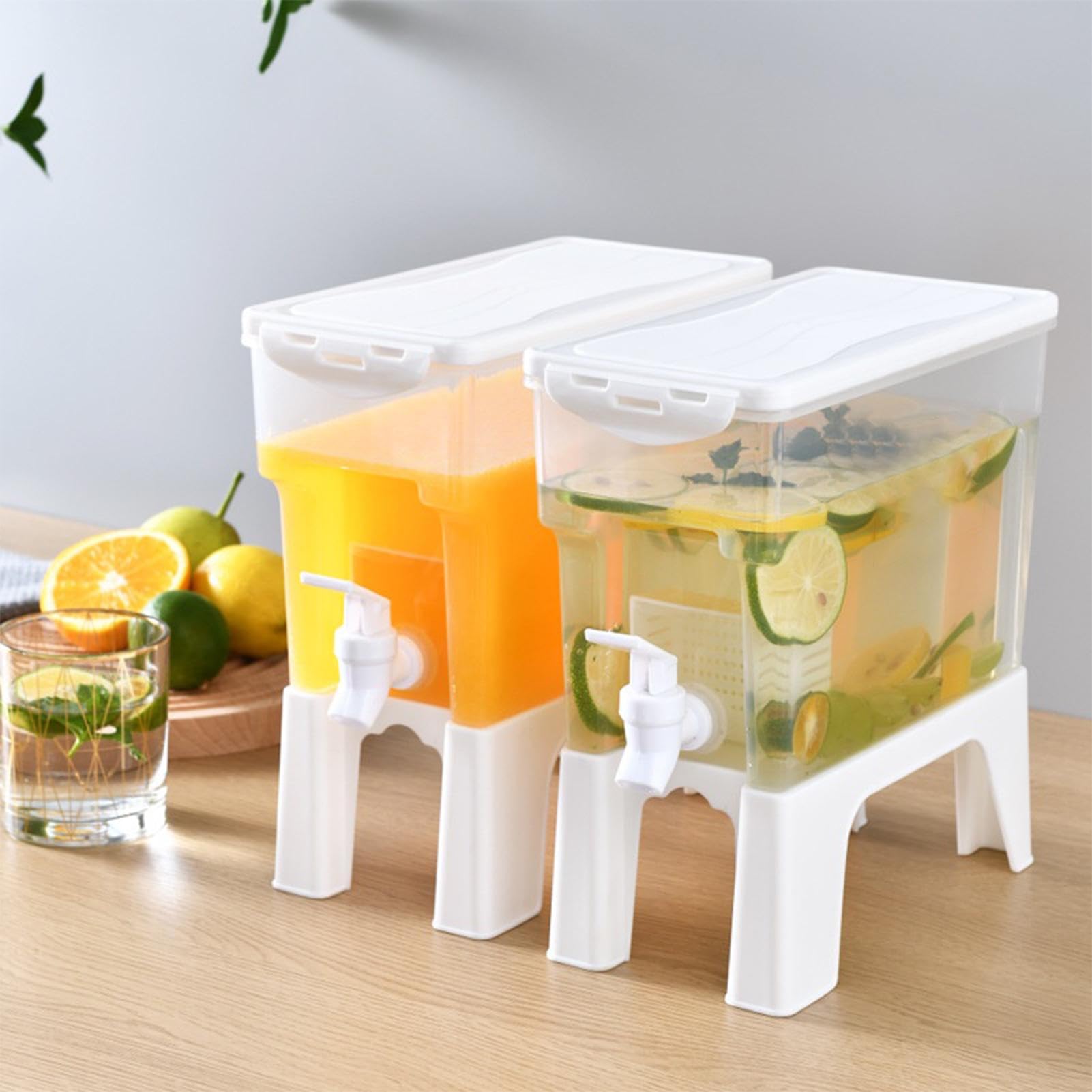 Distributeur De Boissons 3.5 L Avec Support Amovible, Bouteille En Plastique Réutilisable, Grande Carafe À Eau Pour Plages Camping