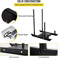 Vista 5 de VEVOR Weight Training Pull Sled, Fitness Strength Speed Training Sled, Steel Power Sled Workout Equipment for Athletic Exercise and Speed Improvement