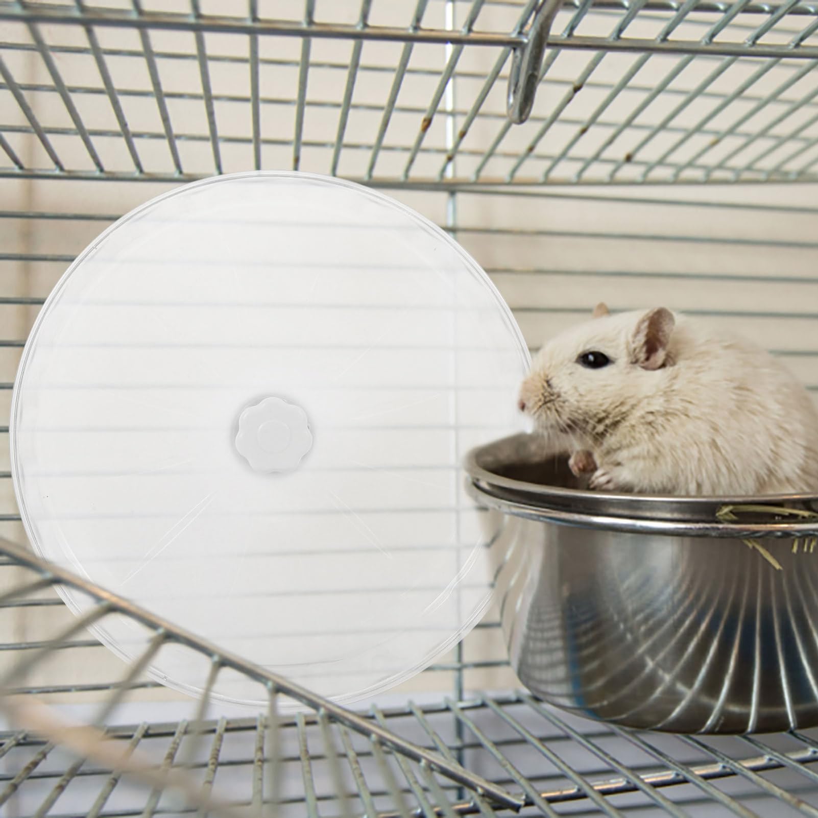 POPETPOP Mute Wheel for Hamster Large Chinchilla and Rat Wheel Sturdy Construction and Easy Maintenance