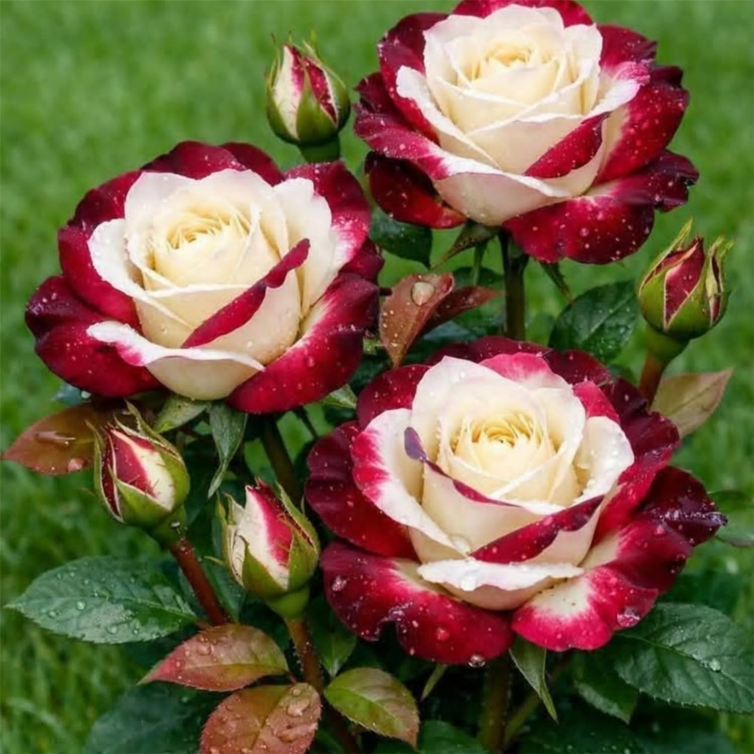 Fragrant Rose - Hardy and Easy-Care Perennial - Fragrant - Suitable for Outdoor Planting and Pot Cultivation/Professional Planting for Stunning Garden Displays-1 Root-F — image 1