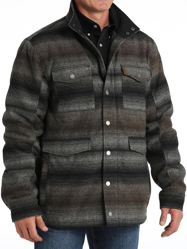 Cinch Men's Grey Wooly Ranch Coat