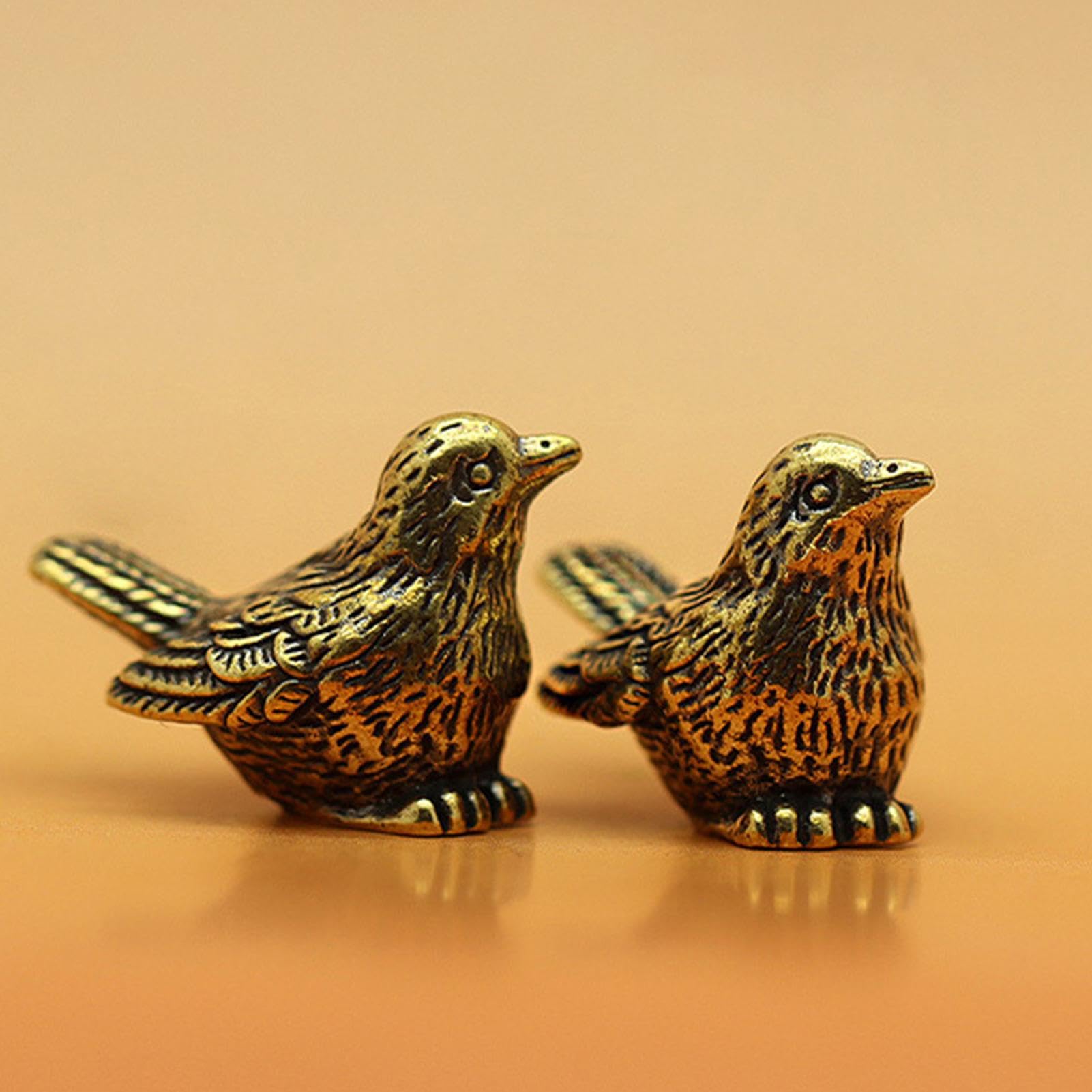 5 st./ Set dieren beeldjes koper messing koper, messing retro / antiek verzameling - Miniaturen en Poppenhuis