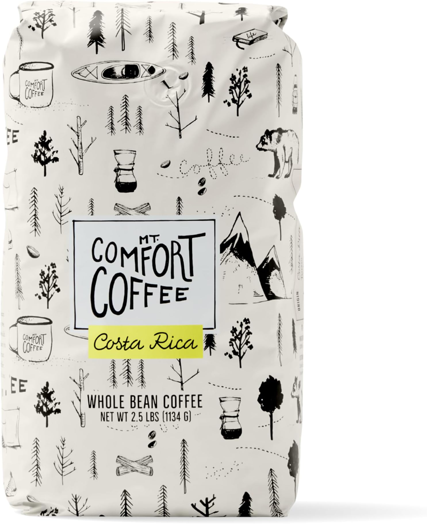 Amazon.com : Mt. Comfort Coffee Costa Rica Medium Roast, 2.5lb ...