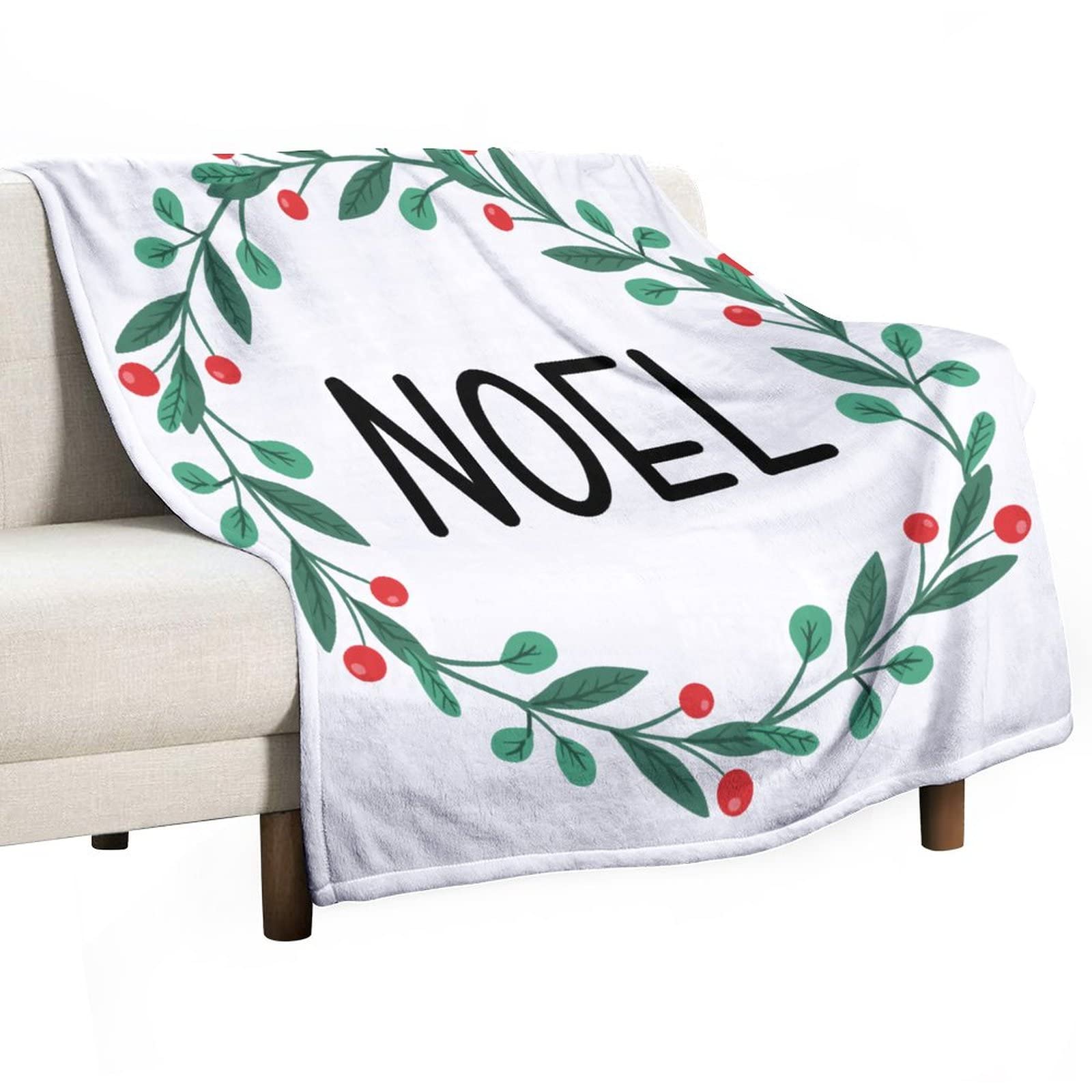 Couverture en peluche solide contre le froid avec motif couronne
