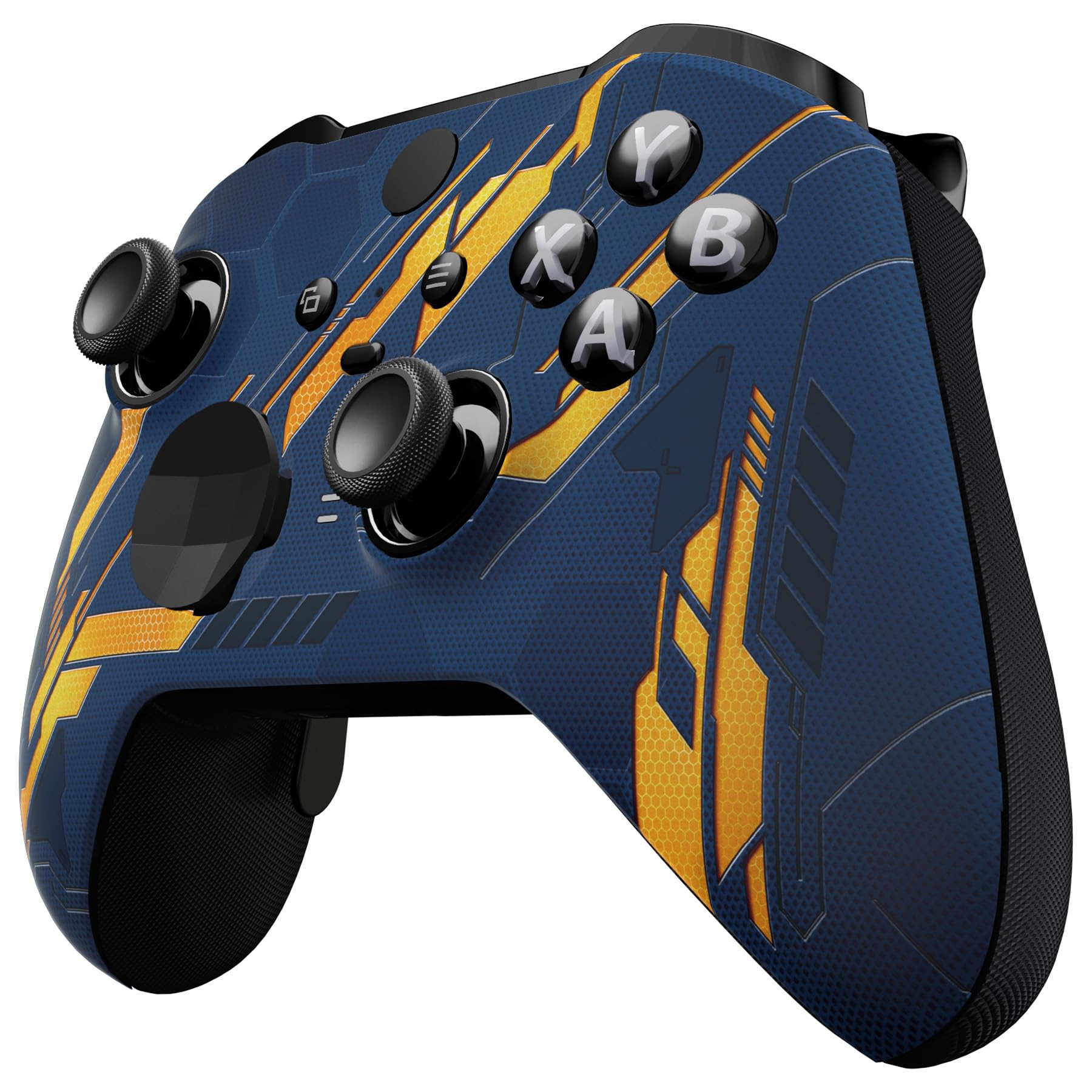 eXtremeRate Custodia Cover Frontale per Xbox Elite Series 2 Controller Model 1797,Scocca Case Ricambio per Xbox Elite Series 2 Wireless Controller Core&2 Anelli-Mecha Illumina nel Buio