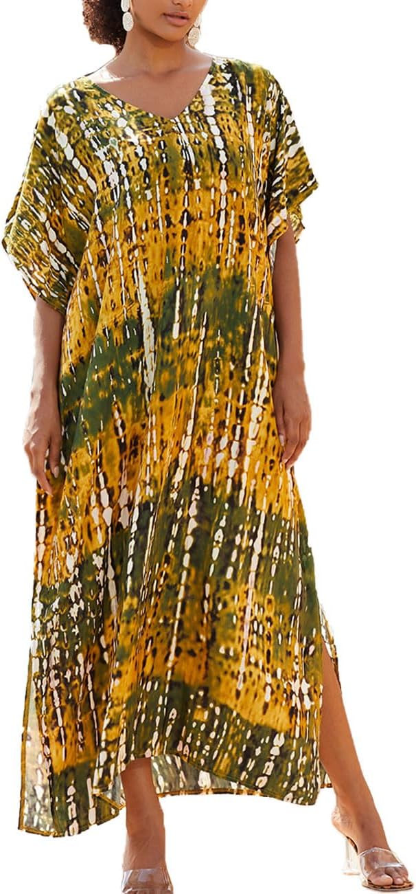 Caftan de plage en lin mélangé - Blanc - FEMME H&M BE