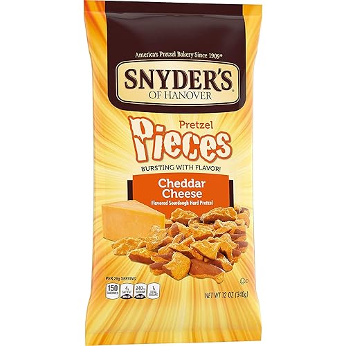 Miniatura 6 de Snyder's of Hanover Piezas de pretzel de queso cheddar, 11.25 onzas (2 bolsas)