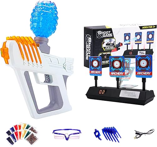 LSAMA Lanzador eléctrico de pellets de gel objetivo digital de disparo de reinicio automático