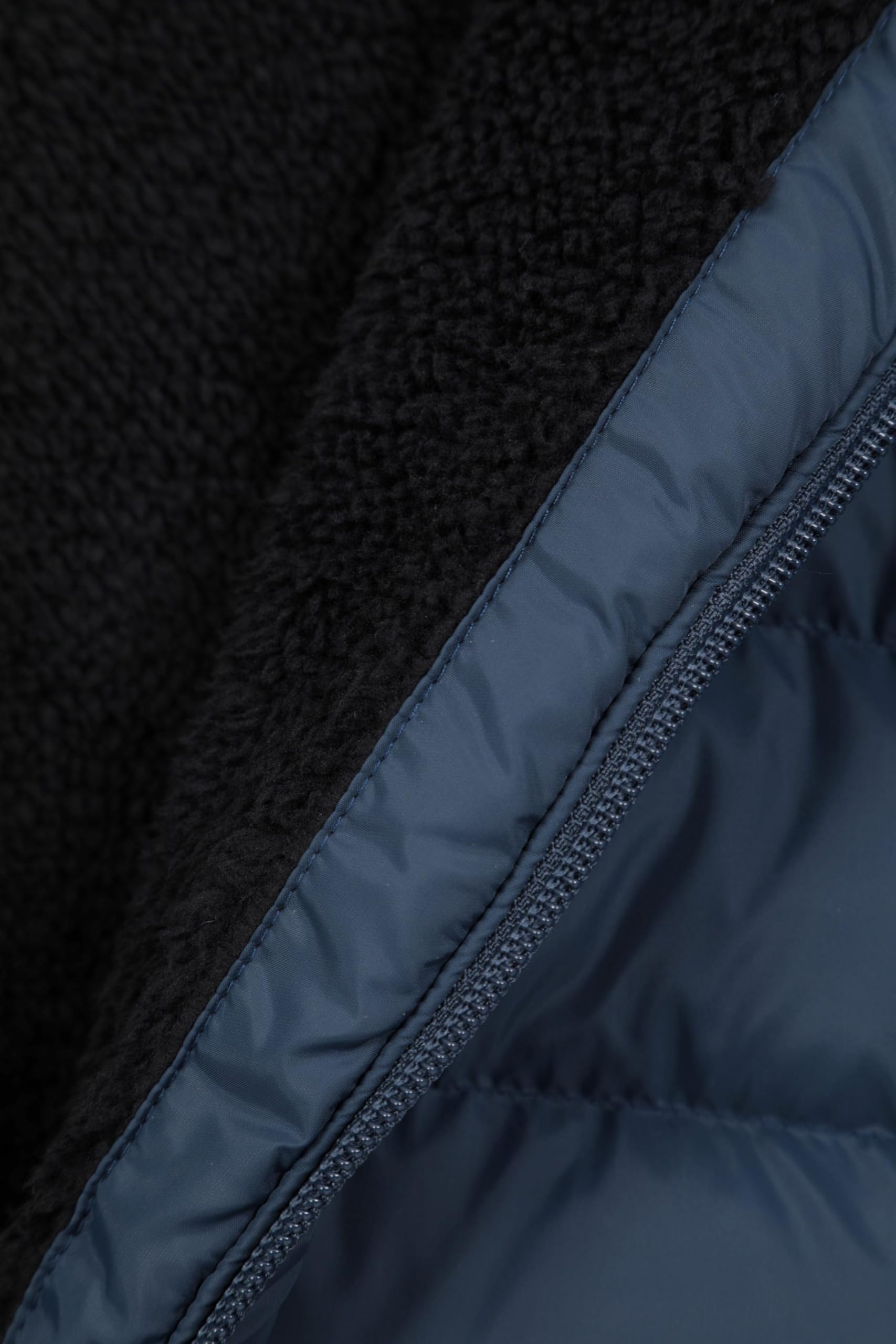 Mountain Warehouse Seasons Doudoune synthétique doublée de Fourrure pour Homme - Manteau Chaud et résistant à l'eau avec Poches latérales - pour l'automne, l'hiver