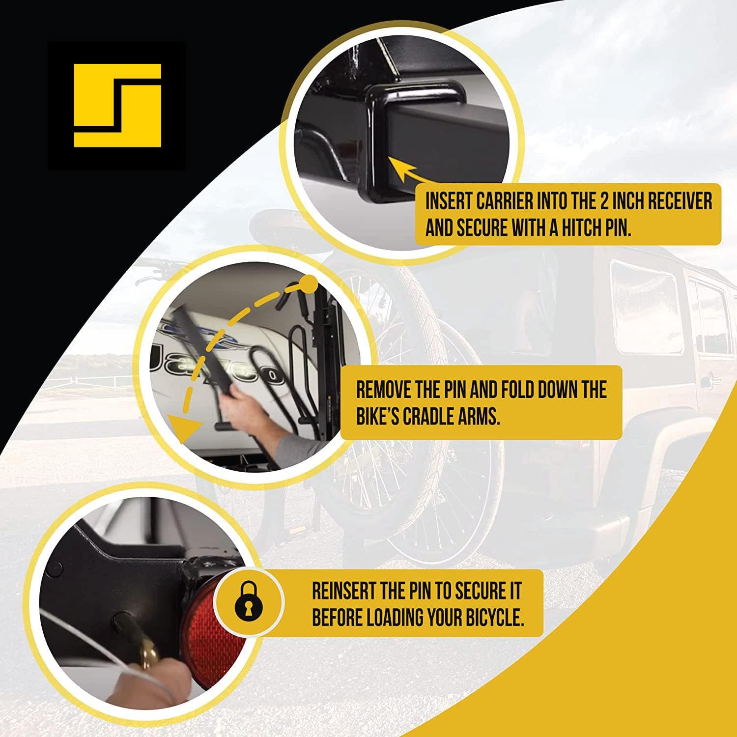 STROMBER BC202BA G Carlson Platform Style 2 Bike Car