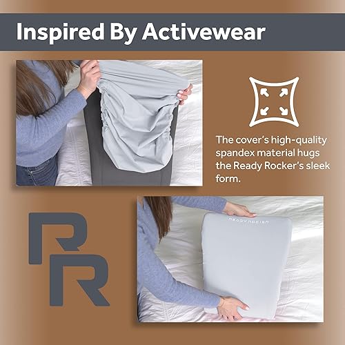 Miniatura 8 de READY ROCKER Paquete de regalo  Mecedora portátil gris moderna + bolsa de viaje + cubierta de cielo