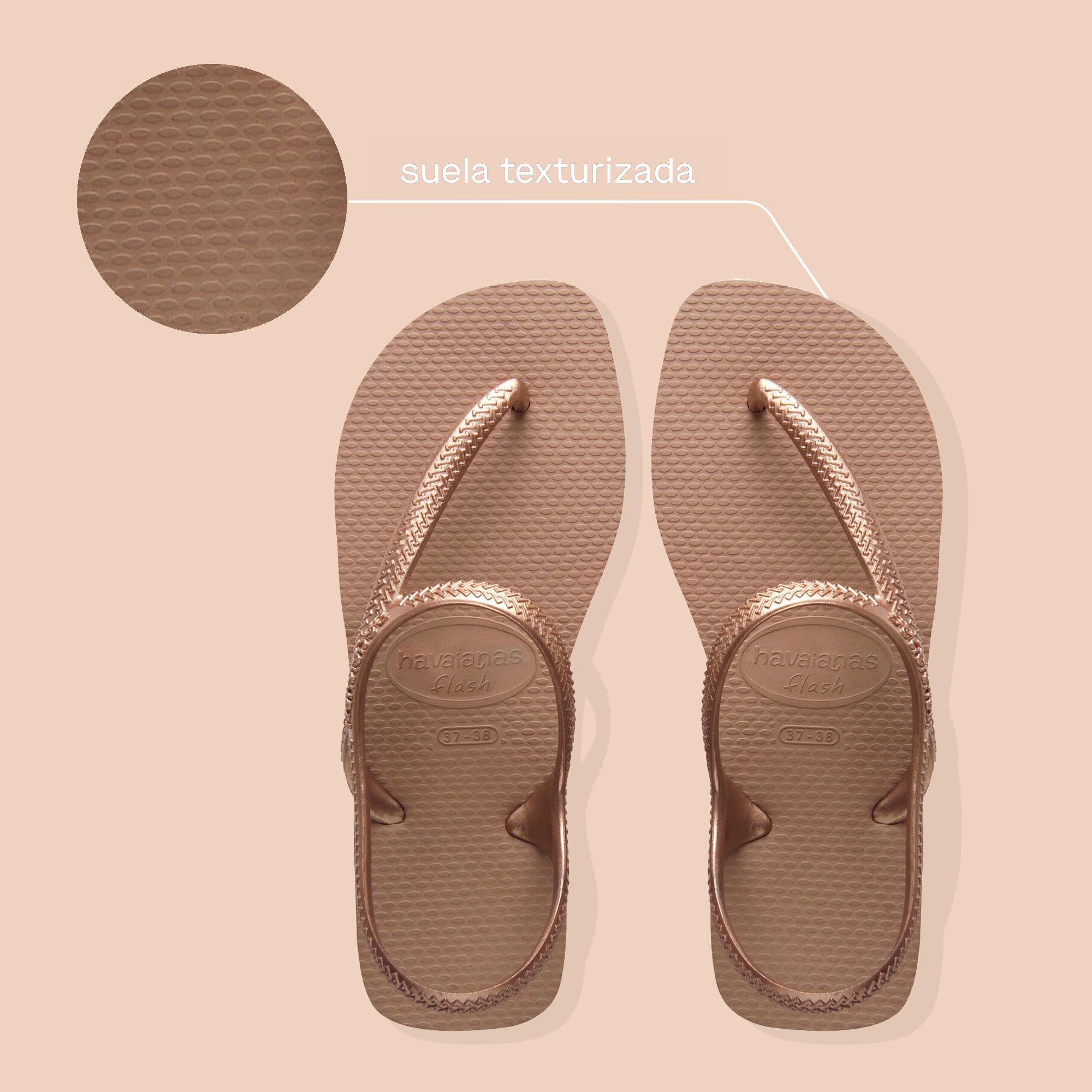 Havaianas - Flash Urban, Sandalias Cómodas, Elegantes y Versátiles, Cierre en Tobillo, Tiras Metálicas Cruzadas, Mujer