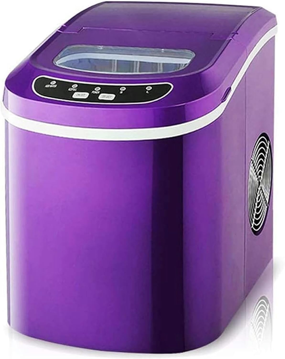 Portable Ice Maker Countertop-Ice Cube Maker Machine, Make 33 Lbs Ice in 24 Hrs, 2.2 L Tank, Suitable for Homes, Bars and Cold Drinks Shops (Purple)
