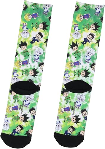 Vista 2 de Bioworld Hunter X Hunter Anime Chibi Characters - Calcetines sublimados para adultos, 1 par, Hunter X Hunter 2