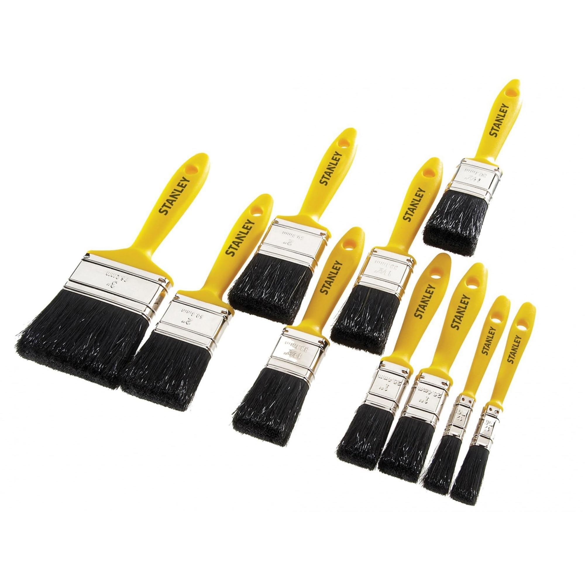 Stanley Multicolor Hobby Paint Brush Set Of 10