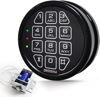 Gun Safe Lock Replacement with Solenoid Lock Electronic Safe Keypad for Home & Business