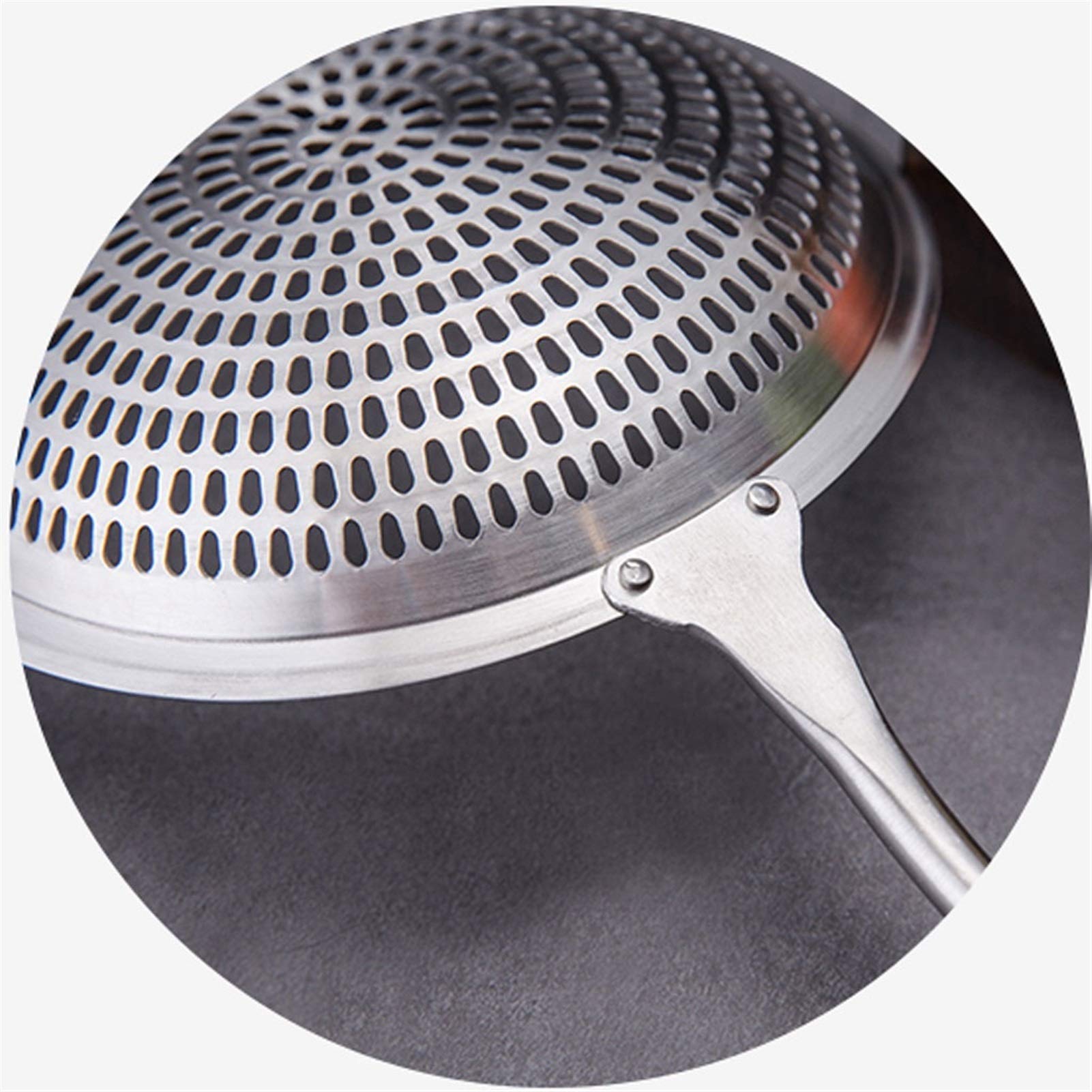 Cuchara agujereada Colador de Acero Inoxidable, colador Fino, hogar y colador Comercial de Acero de 13,1 Pulgadas de Largo colador