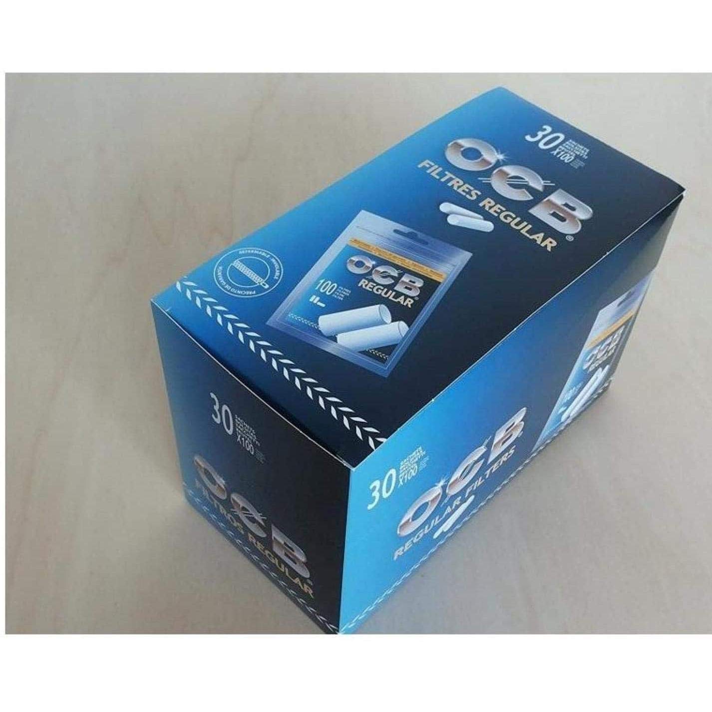 OCB filtres regular 8 mm dejeune 3000 en 30 sachets de 100 filtres