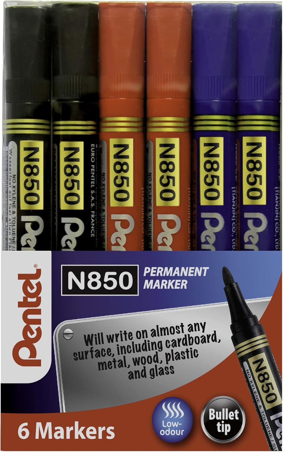 Pennarello Marcatore Permanente Pentel N850 Punta Conica - Foto 12