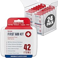 DecorRack 1000pc First Aid Kit - 24 Compact Boxes w/ Bandages, Pads for Cuts, Scrapes | Home, Car, Travel, Camping
