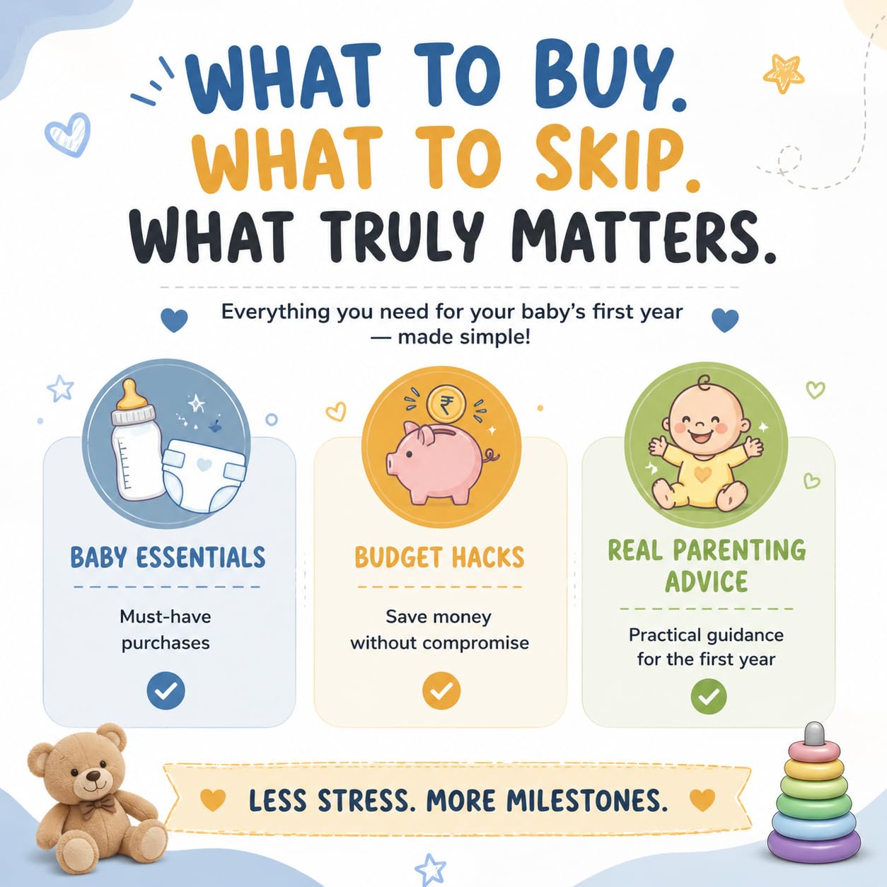 Buy, Burp, Repeat: The First 365 Days | Essential Baby Care Guide for New Parents | Smart Shopping Tips, Baby Essentials Checklist, Budget Hacks & Parenting Advice for Raising a Happy, Healthy Baby 2