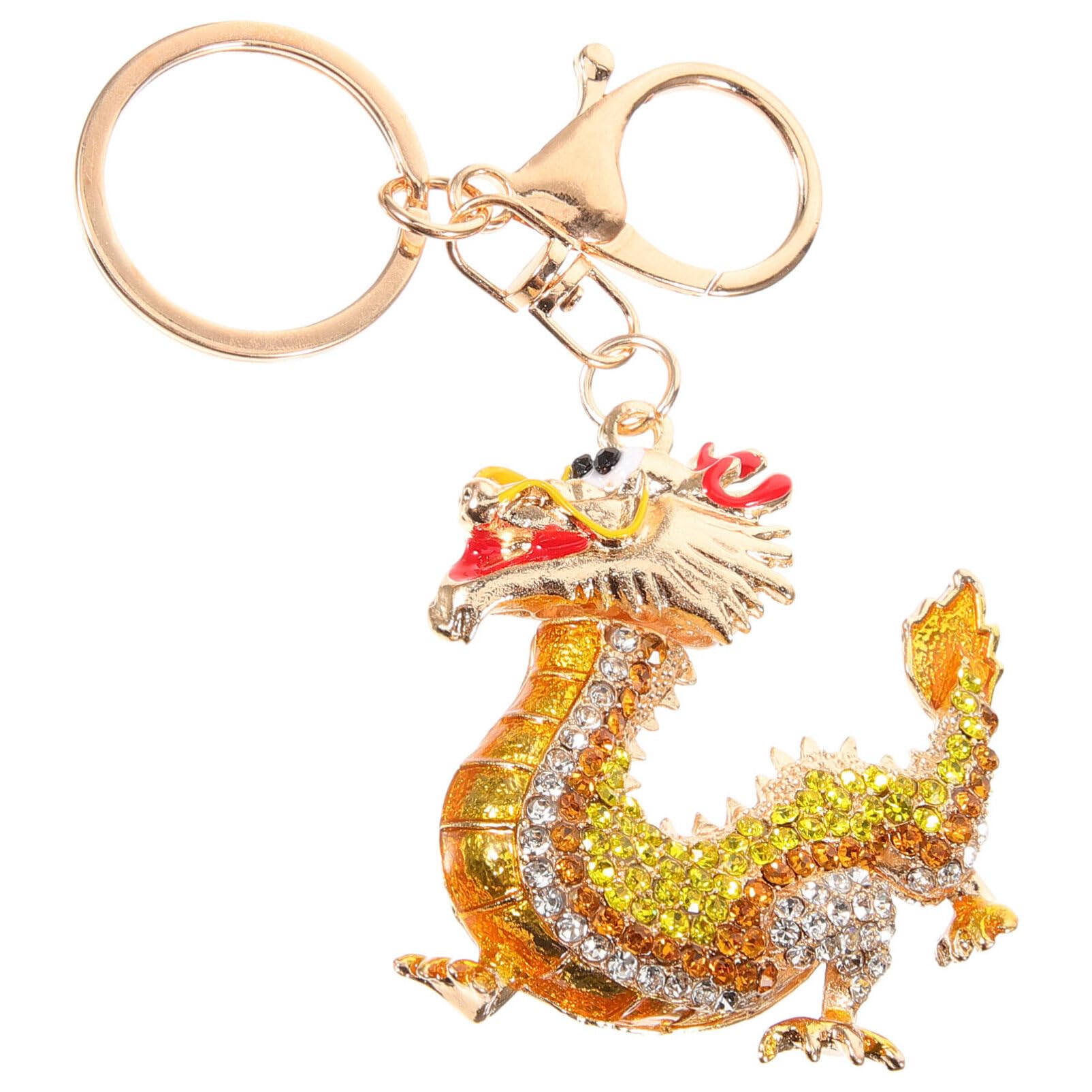 brelok, Dekoracja z kryształkami zodiakalnymi Smokami Fortuna Bogactwo Zdrowie Sukces Powodzenia Fengshui Ornament
