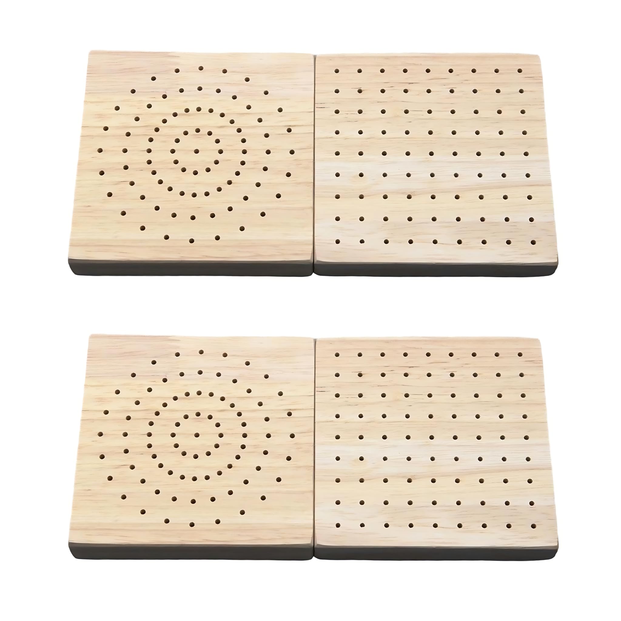 4 Stück Naturholz Dartpfeile Halterung Darthalter Holz mit Unterschiedliche Platzierung der Löcher Dart Aufbewahrung, Dart Ständer für Steeldarts, Softdarts, Lebensmittelanzeige, DIY Basteln