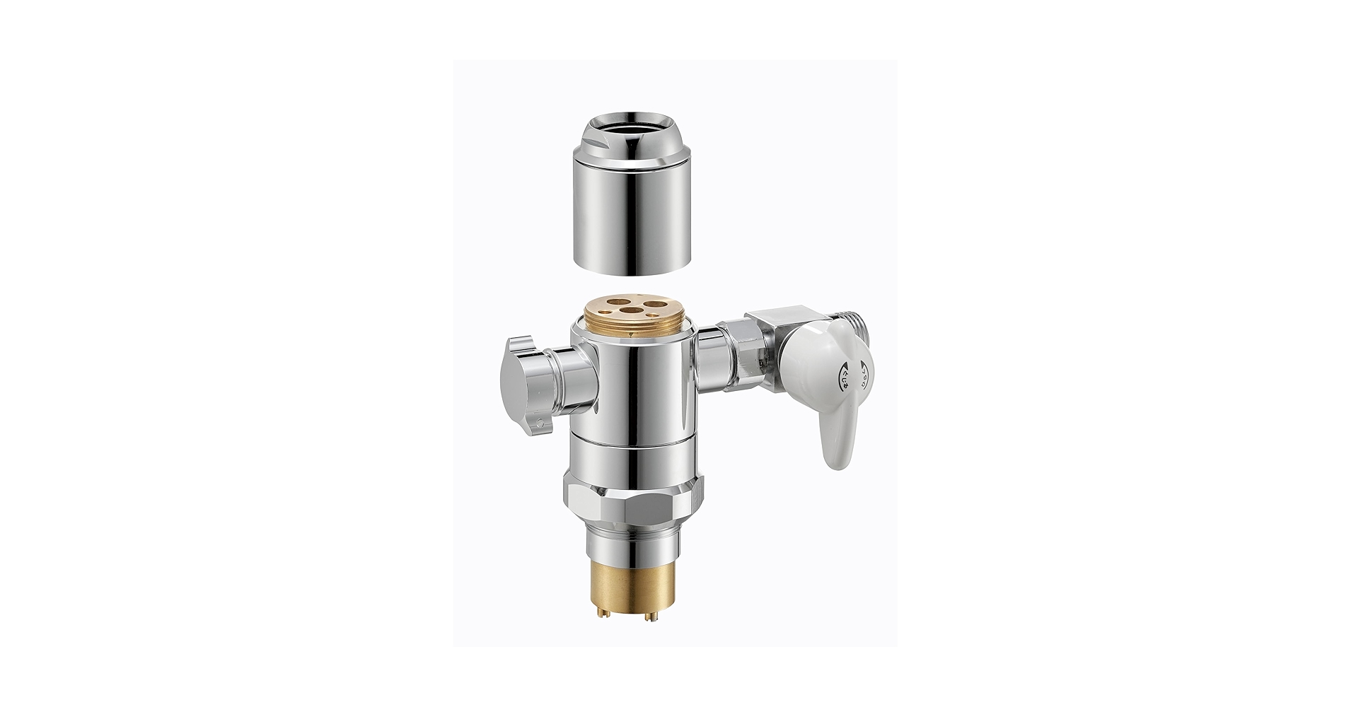 【新品未使用】 SANEI B98-AU3A シングル混合栓用分岐アダプター Amazon | SANEI(サンエイ) シングル混合栓用分岐アダプター 分岐