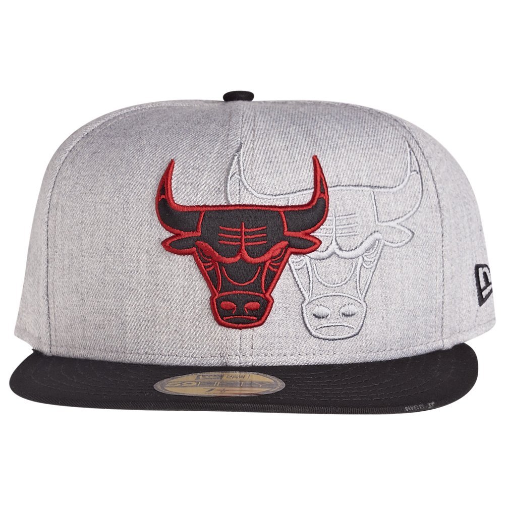 New Era 59Fifty Cap - ScREENING NBA Chicago Bulls, colore: Grigio