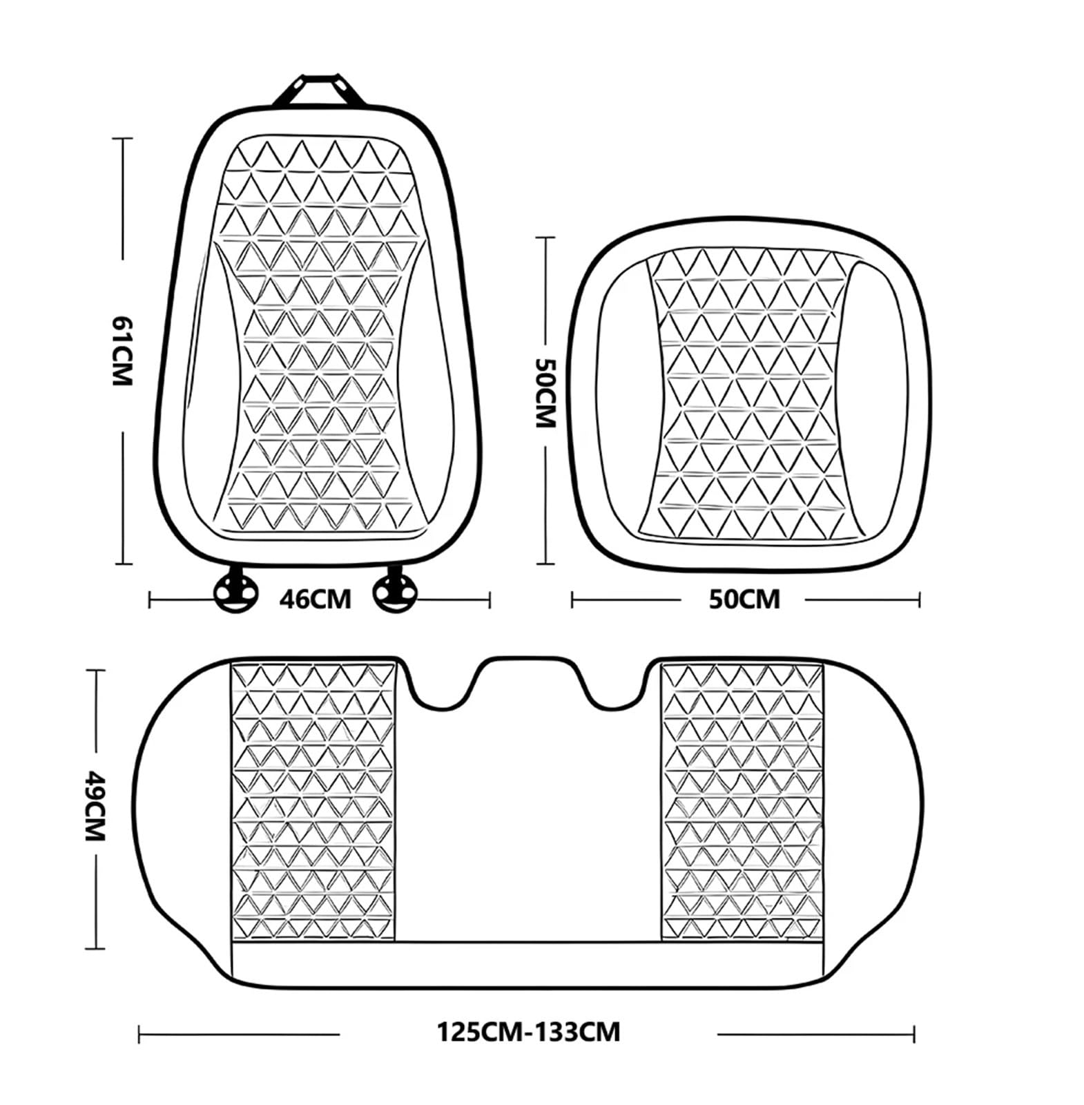 Cuscino Per Seggiolino Auto 3D Copertura Traspirante Protezione Dal Design Convesso Tappetino Antiscivolo Per Sedia Copri Sedili Auto