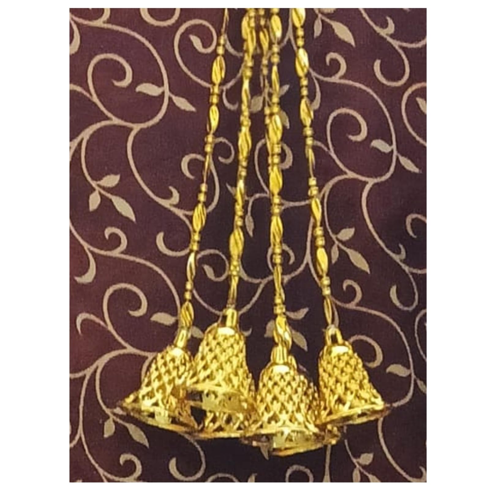 Golden Bell Strings - Diwali & Party Decor -6 Golden Bell Strings - Diwali & Party Decor -6