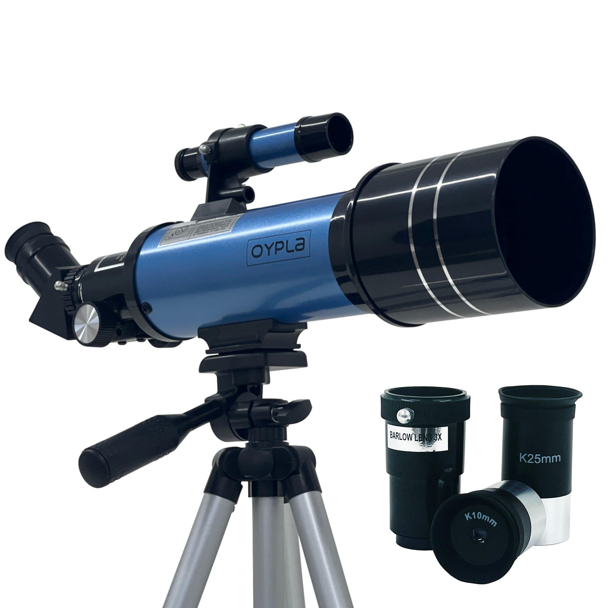 Oypla Professional Astronomical 400-70 Portable Refractor Telescope With Adjustable Tripod - 120X Magnification