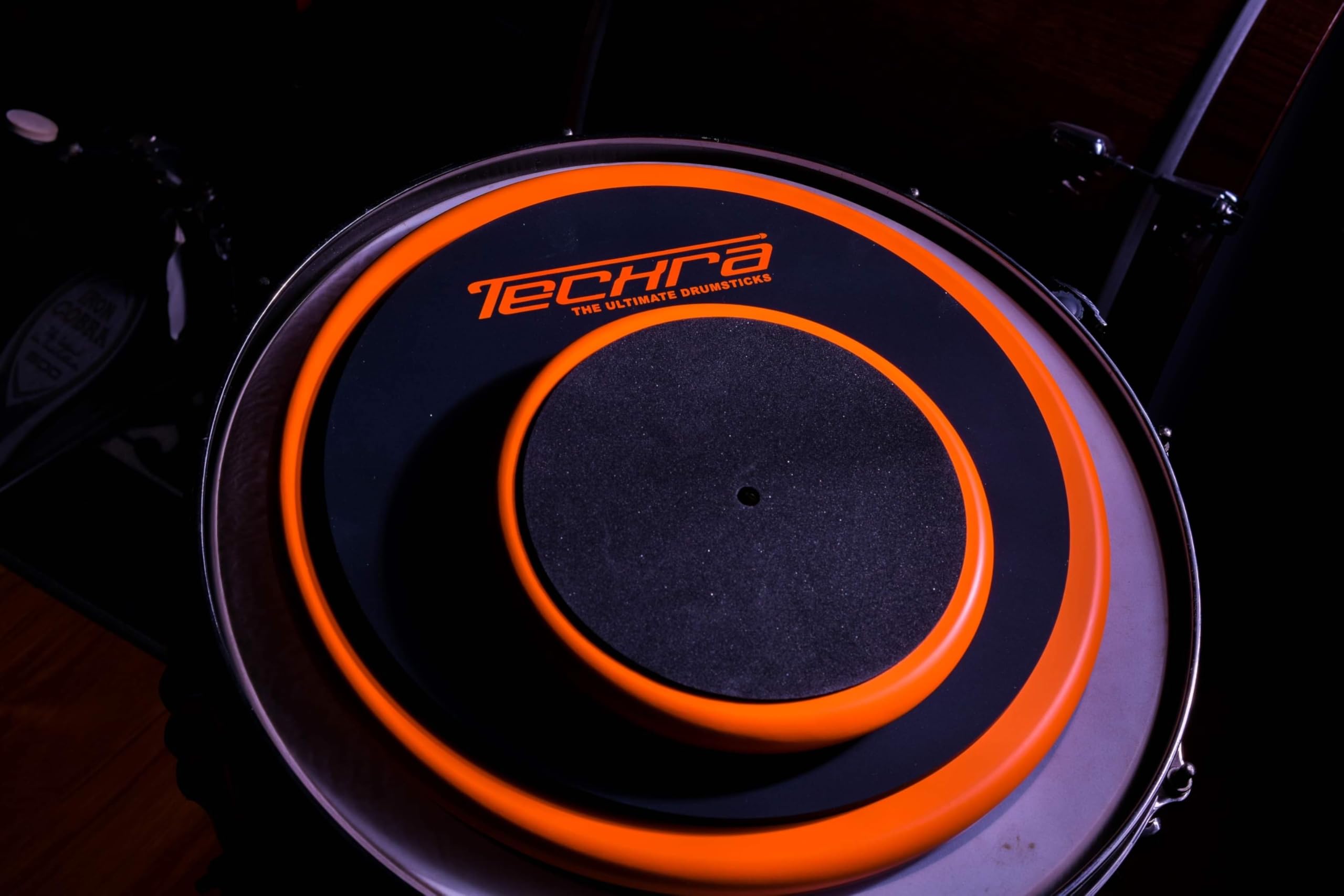 Techra Drumsticks – Pad per Esercizi Batteria 12" | Ideale per Allenamento e Riscaldamento | Design Portatile e Superficie Anti-Rumore
