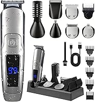 ritarga Beard Trimmer for Men: 20 Precision Lengths 0.5-10mm, IPX7 Waterproof, 180min Battery All-in-One Grooming Kit