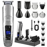 Beard Trimmer for Men, 20 Length Settings, Waterproof Electric Razor for Men, Hair Trimmer, Nose Hair Trimmer, Cordless Hair Clippers, All-in-One Grooming Kit