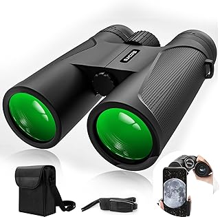 12x42 HD Binoculars for Adults with Universal Phone Adapter - High Power Binoculars with Super Bright and Large View- Ligh...