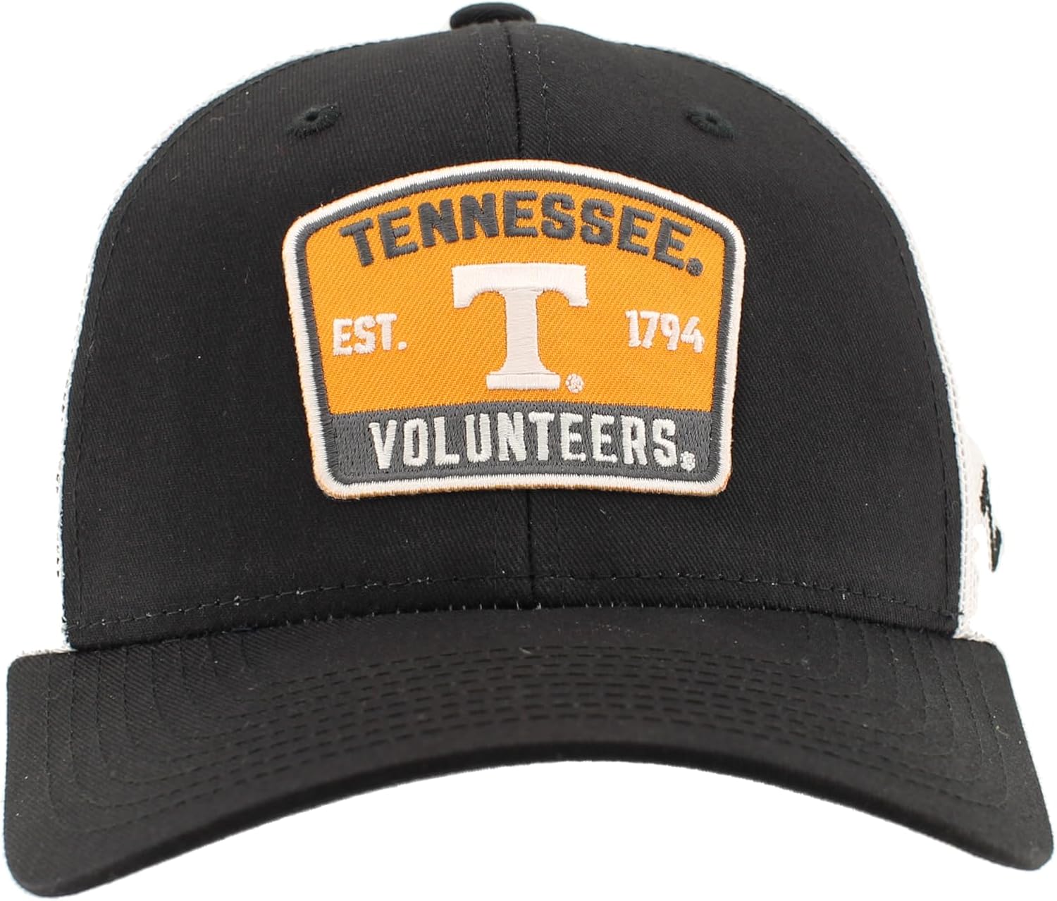 Tennessee Volunteers NCAA Officially Licensed Snapback Hat Big Rig Patch Black White Switchback